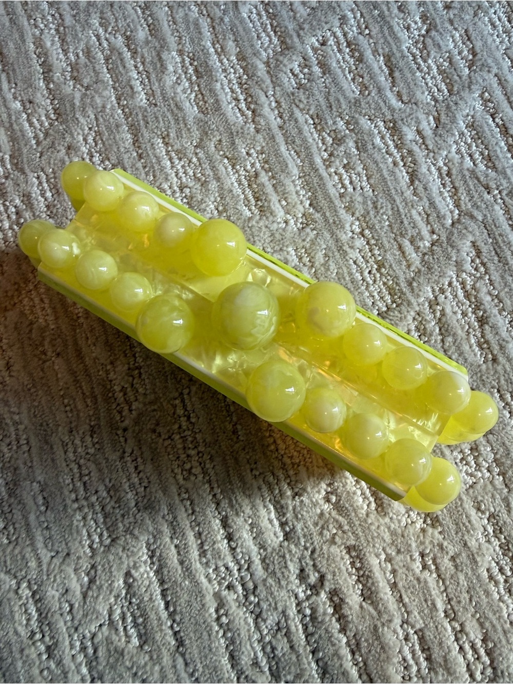 Cult Gaia Eos Yellow Beaded Acrylic Clutch - Picture 4 of 8